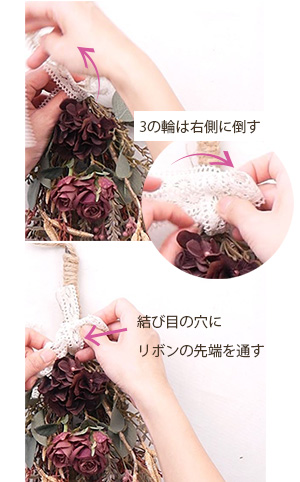 リボン結びの説明