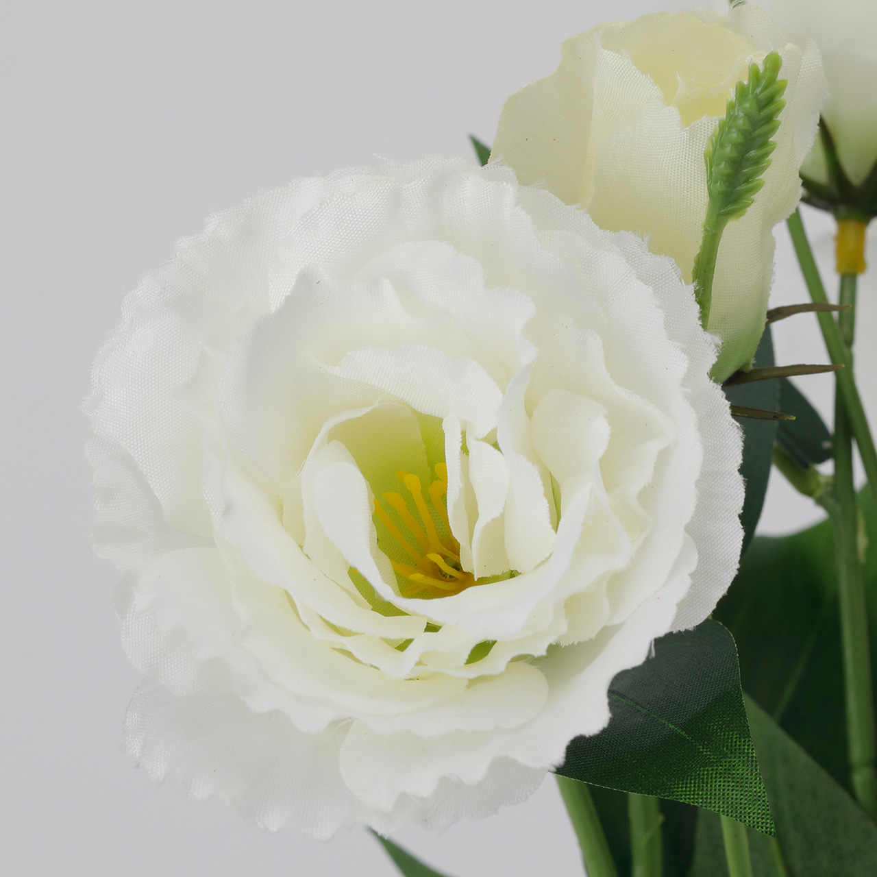 MAGIQ　リシアンサスブッシュ　ホワイトグリーン　アーティフィシャルフラワー　造花　リシアンサス　トルコキキョウ　FM002036-001