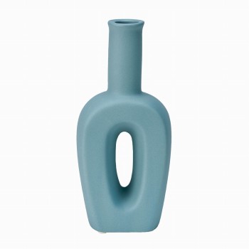 PORCELAIN　アトレ　トール　ブルー　花器　ベース　陶器　SI107994-0BL