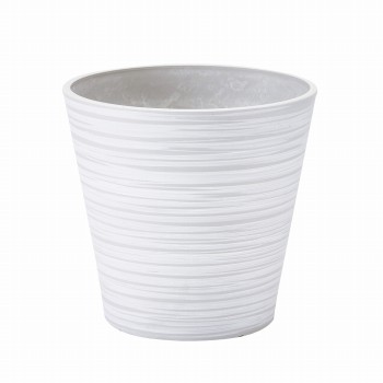 エコフレンドリーポット31　ホワイト　花器　ベース　リサイクル素材　鉢カバー　CD003129-001