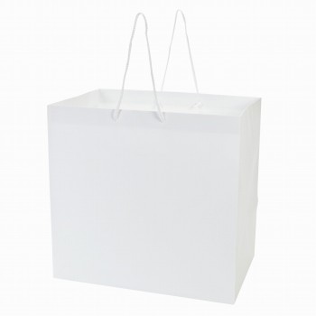 アレンジバッグL　白　5枚入　紙袋　フラワーアレンジメント用　手提げ袋　店舗用資材　SH000120-001