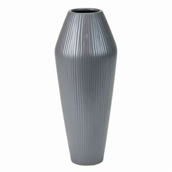 SEVA　ルルベ　マットグレイ　花器　ベース　陶器　GW000032-015