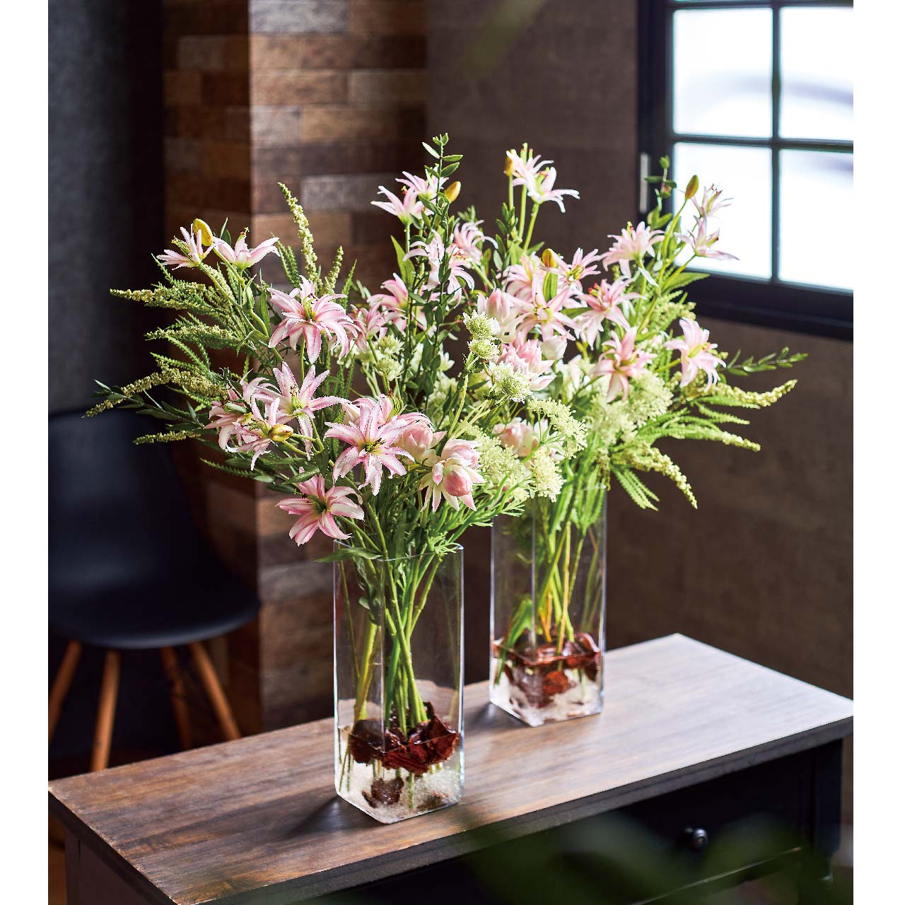 シリンダースクエア10×28　花瓶　花器　ベース　ガラス　GL005592