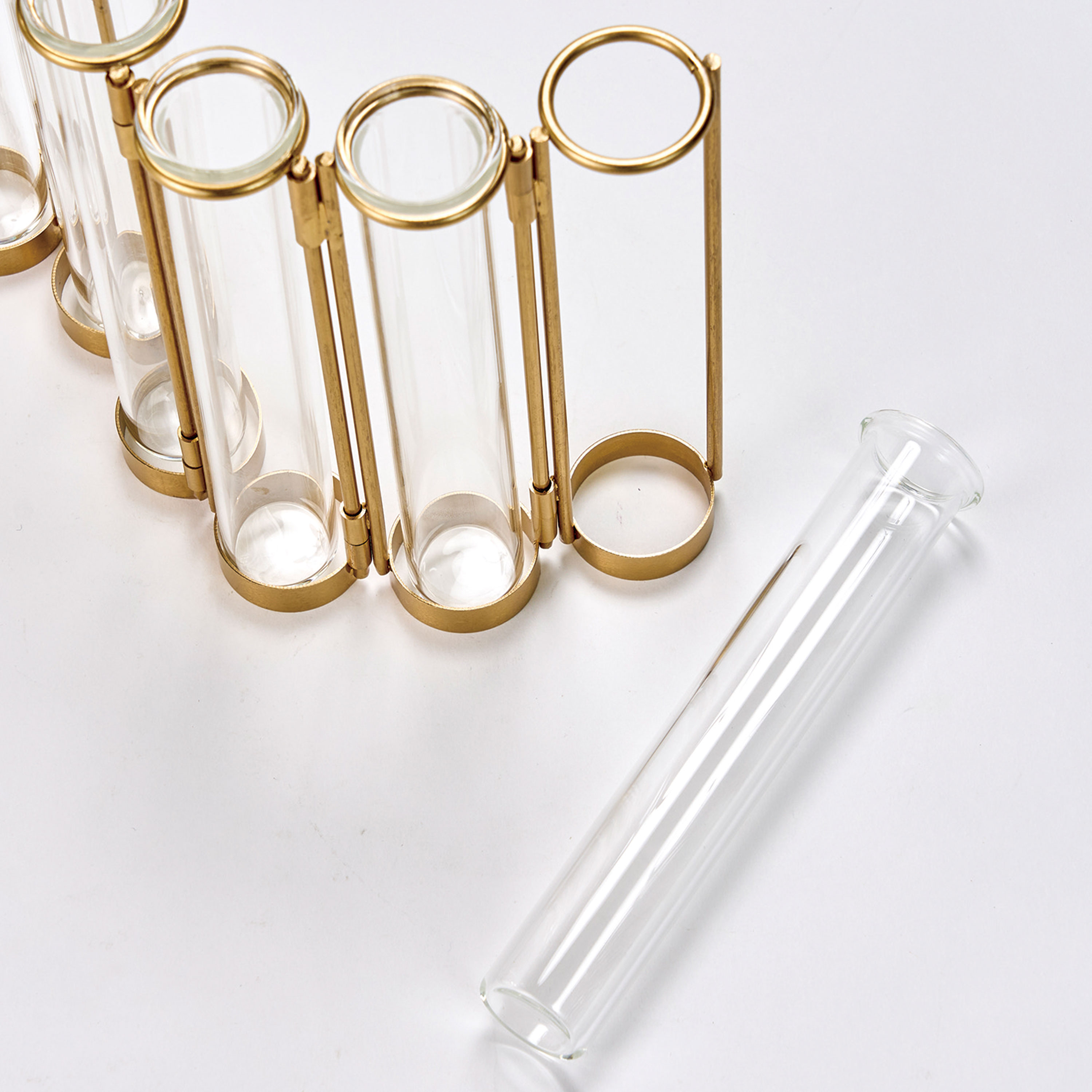 【今季完売】チューブガラス　レンジL　花瓶　試験管風ベース　花器　ガラス　SI107997