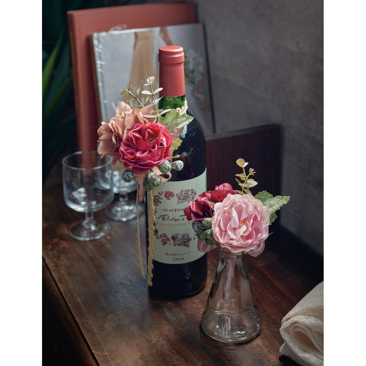 ミニ花瓶とスタンドのセット ウェディング 装飾 通販