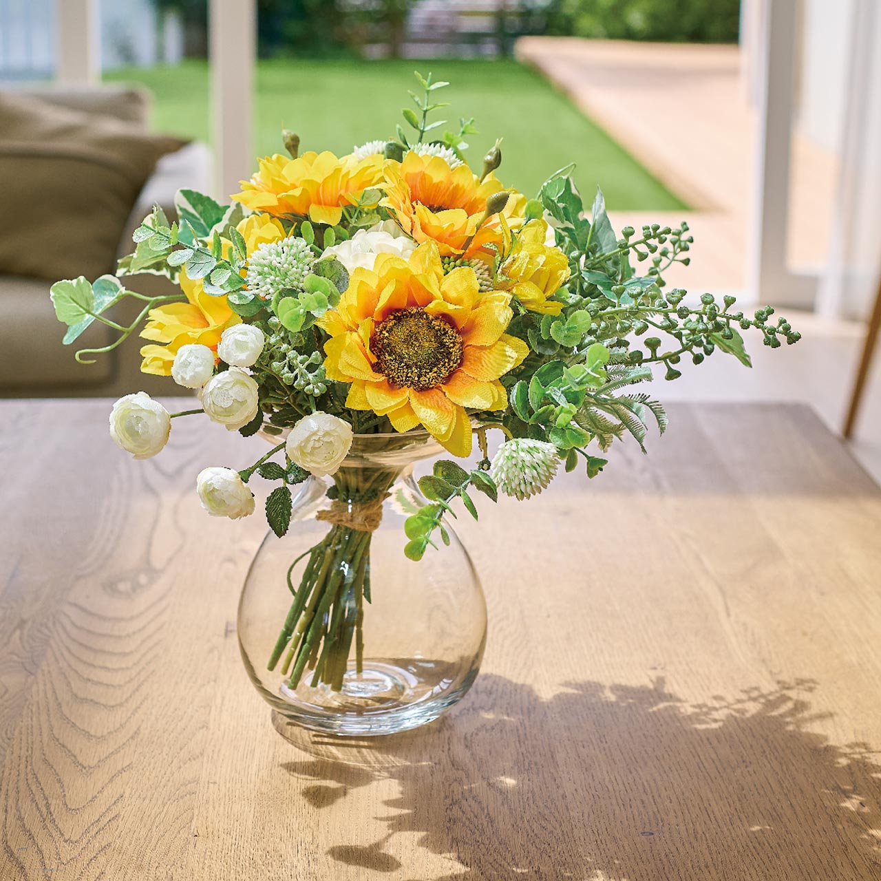 マイフラ】 通販/ブーケグラス 花瓶 ガラス 花器 ベース CL00H941(直径 約14×高さ 約17.5cm): 花器・花瓶・フレーム・天然素材 ベース/全国にMAGIQ、花器、花資材などをお届けします。