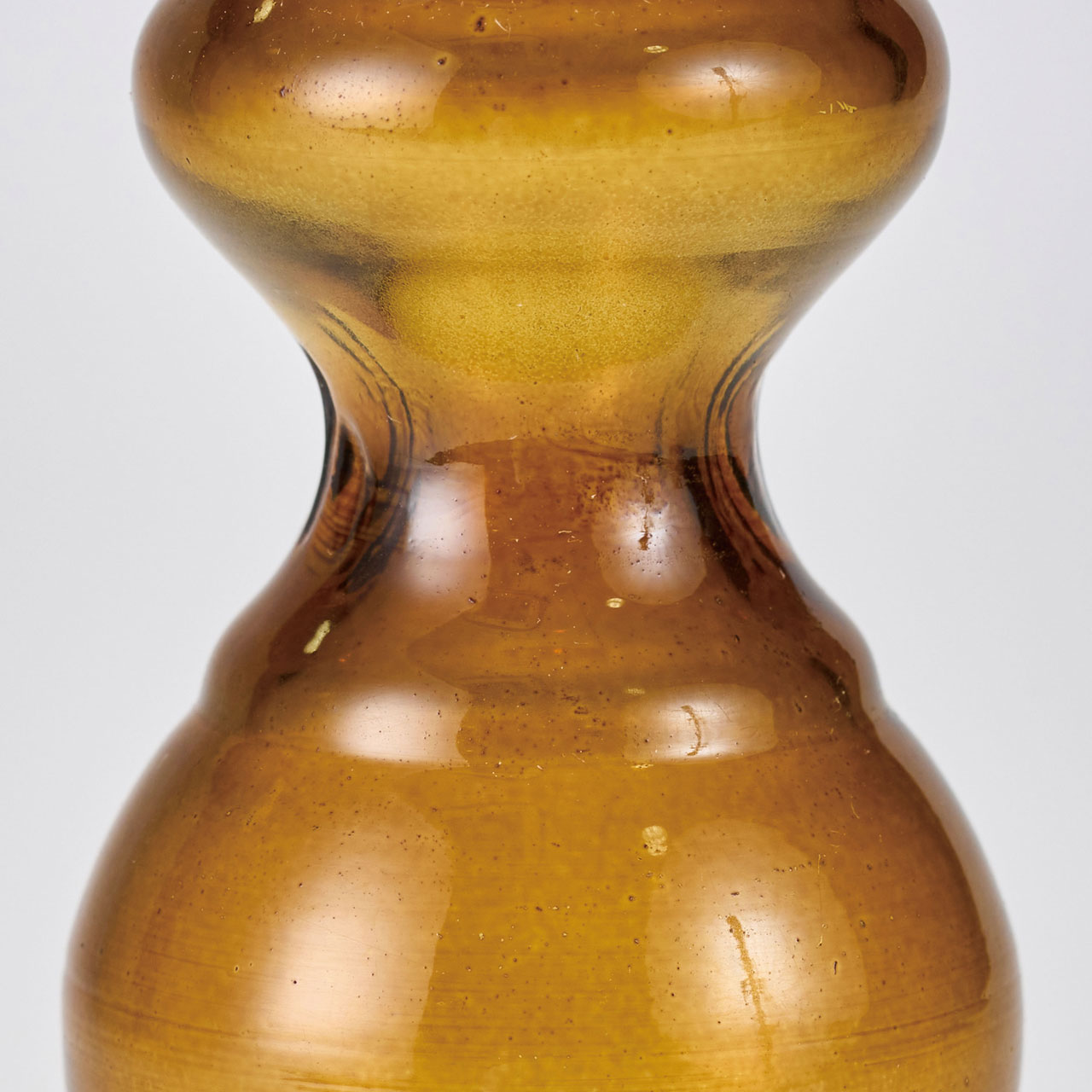 燭台ガラスベースアンバー　アンバー　花瓶　一輪挿し　ガラス　花器　ベース　KK152100-0AM