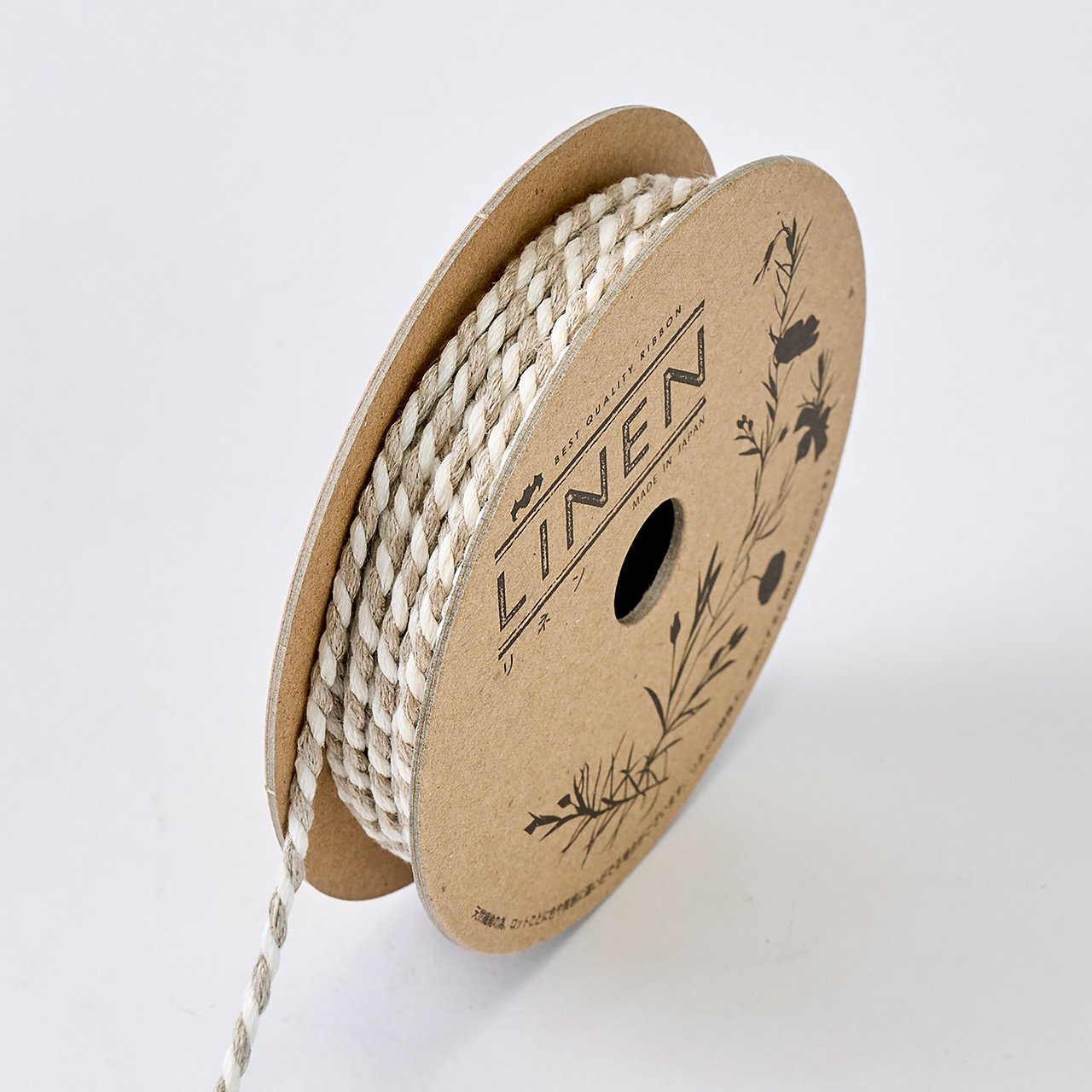 東京リボン　リネン・コードツイスト　3mm　#1　1巻　コード　包装資材　コード　紐　ロープ　RT047451-001