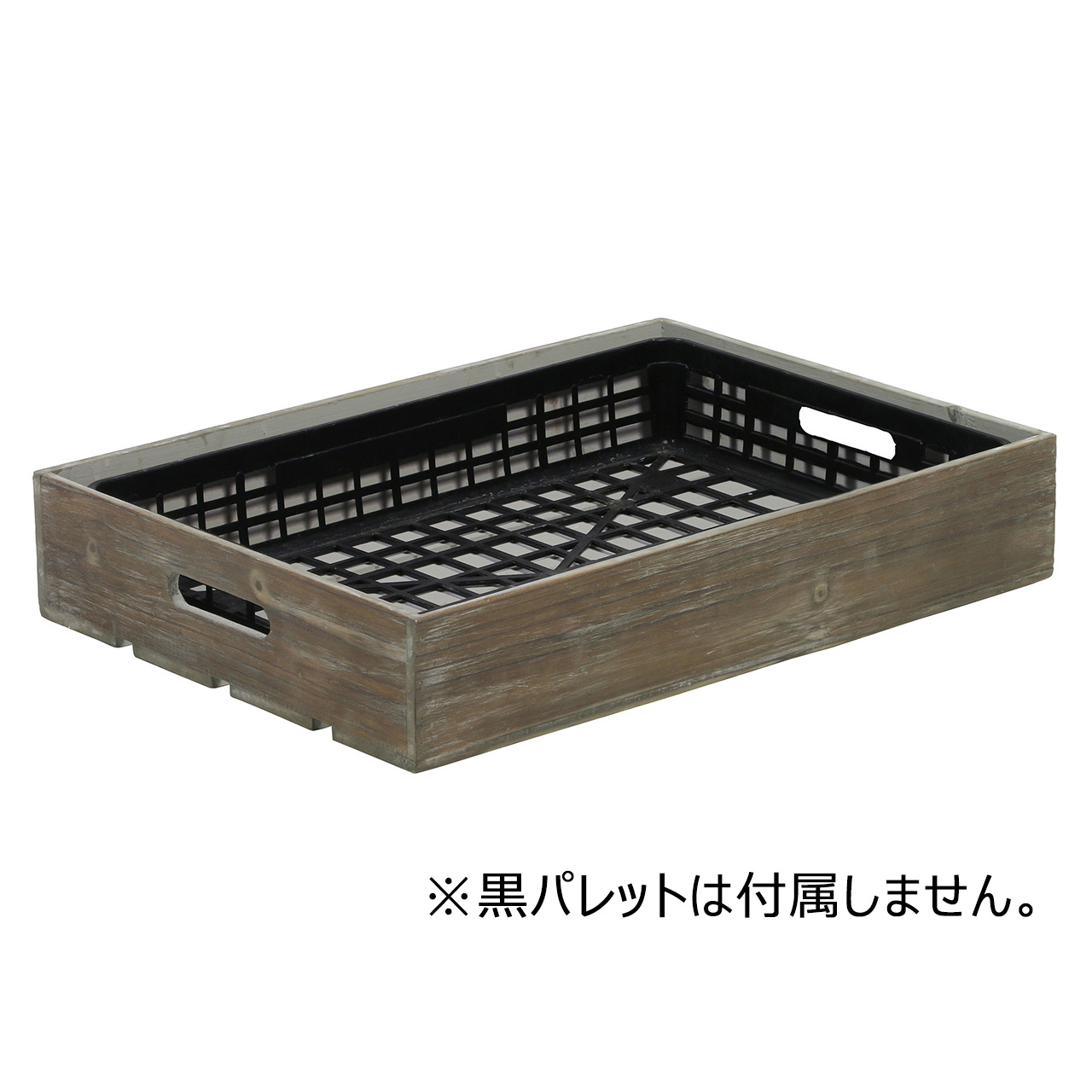 【完売品】木製プランターラック　茶　ブラウン　花器　ベース　ナチュラル素材　トレー　かご　KA739038-00B
