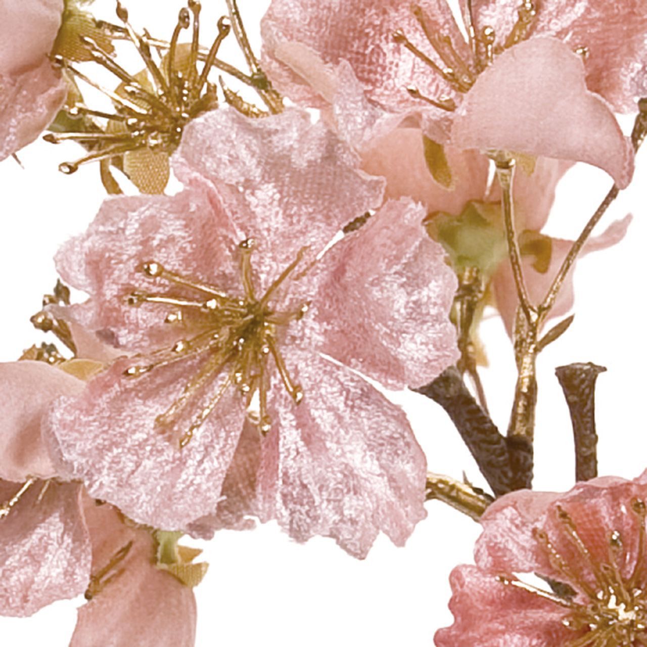 【完売品】MAGIQ　みやこ花枝　ピンク　アーティフィシャルフラワー　造花　花葉付き枝もの　FJ001851-002