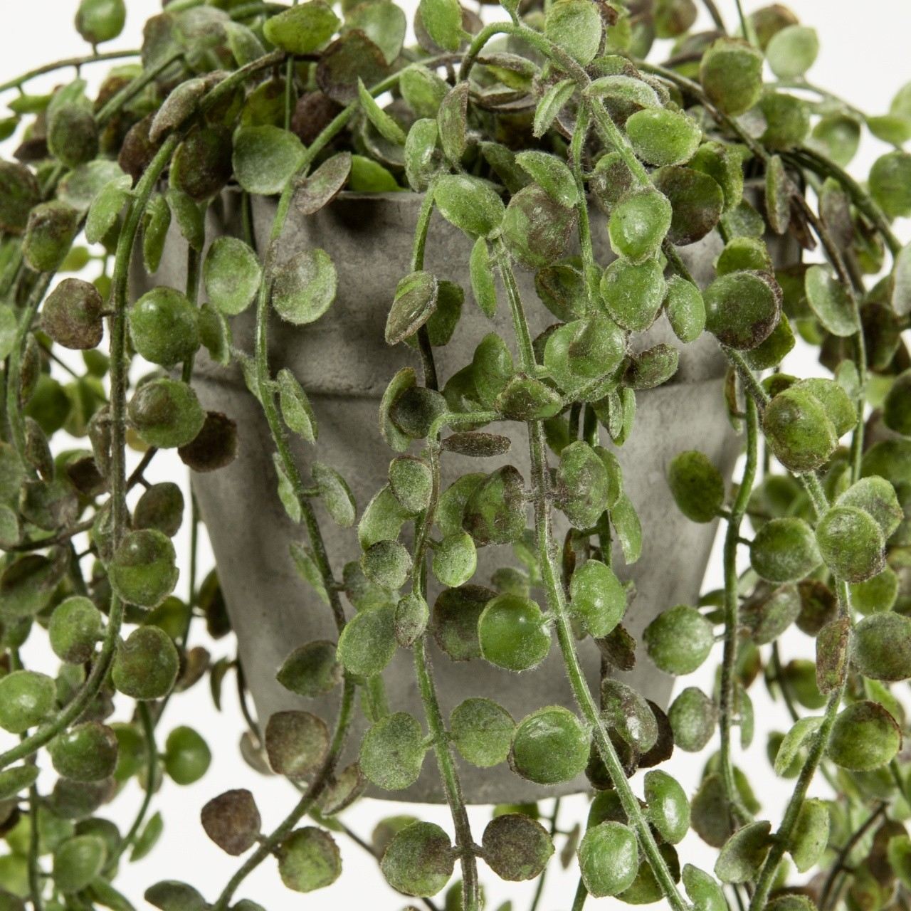 ワイヤープランツ ハンギングポット　グリーン　アーティフィシャルフラワー　造花　インテリアグリーン　観葉植物　FZ004924
