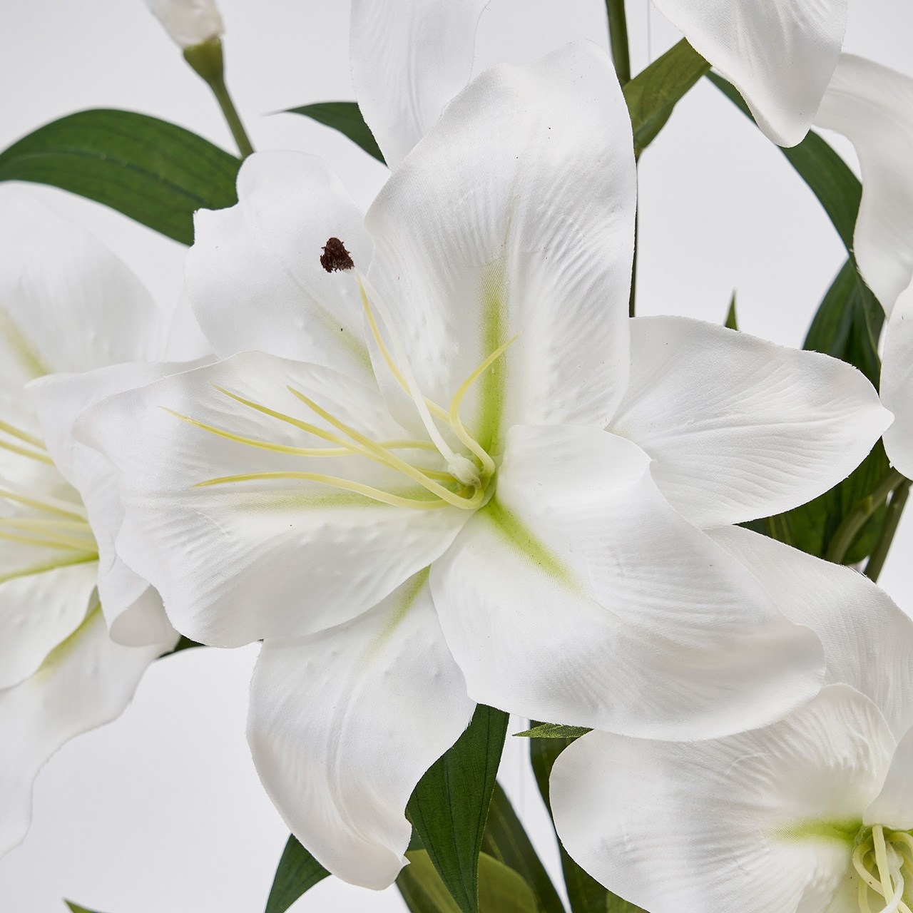 MAGIQ　サブリナカサブランカブッシュ　ホワイト　アーティフィシャルフラワー　造花　ゆり　カサブランカ　リリー　FM004878