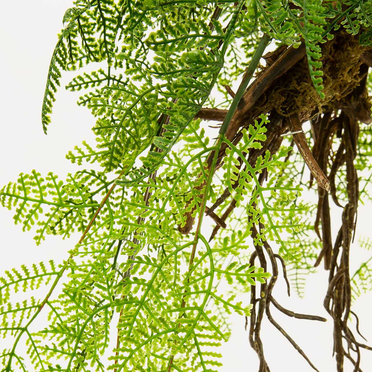 MAGIQ　レザーファーンハンギング　観葉植物　インテリアグリーン　フェイクグリーン　アーティフィシャル　造花　FG000507