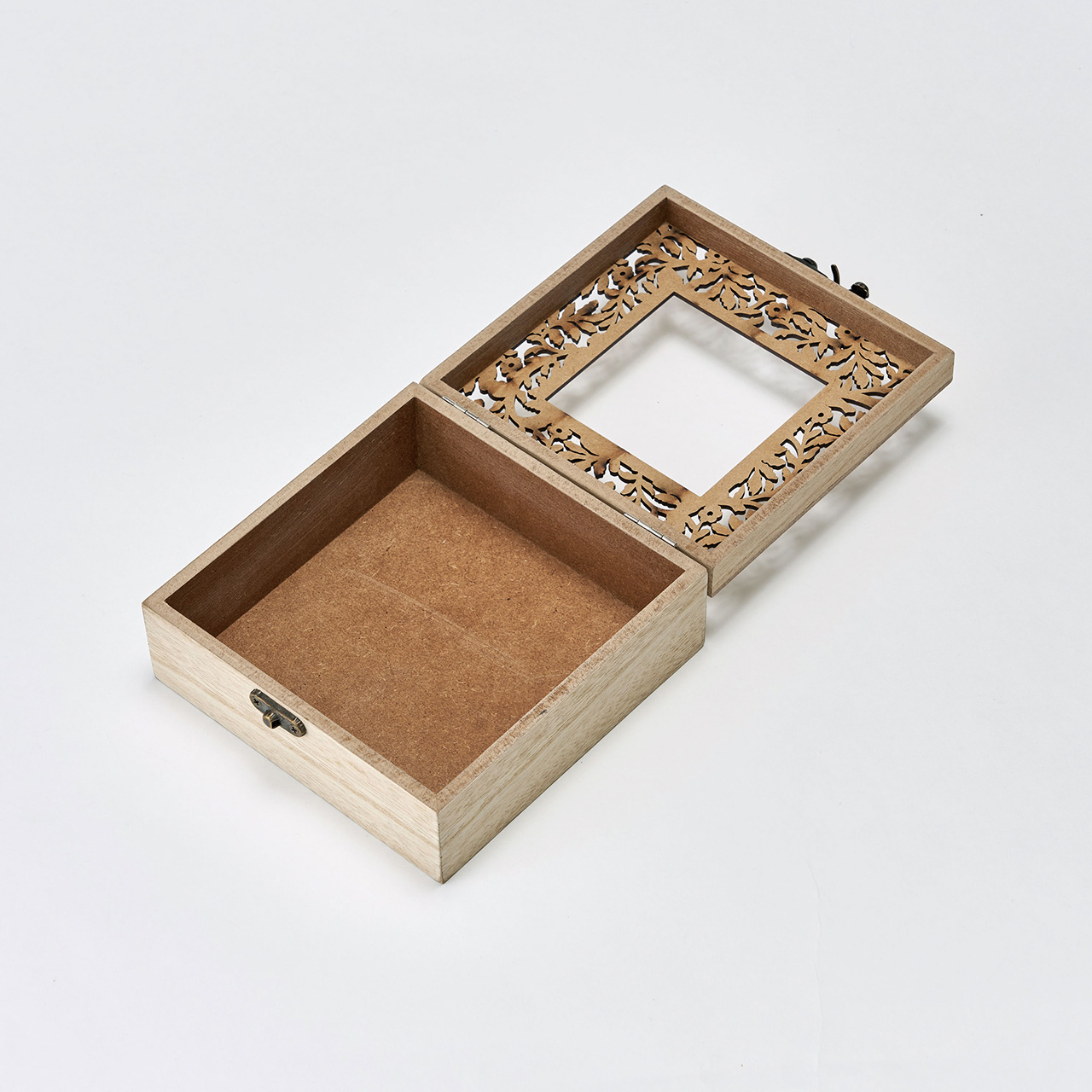 【完売品】レーシーボックスS　ナチュラル　アレンジボックス　ウッドボックス　XU009017