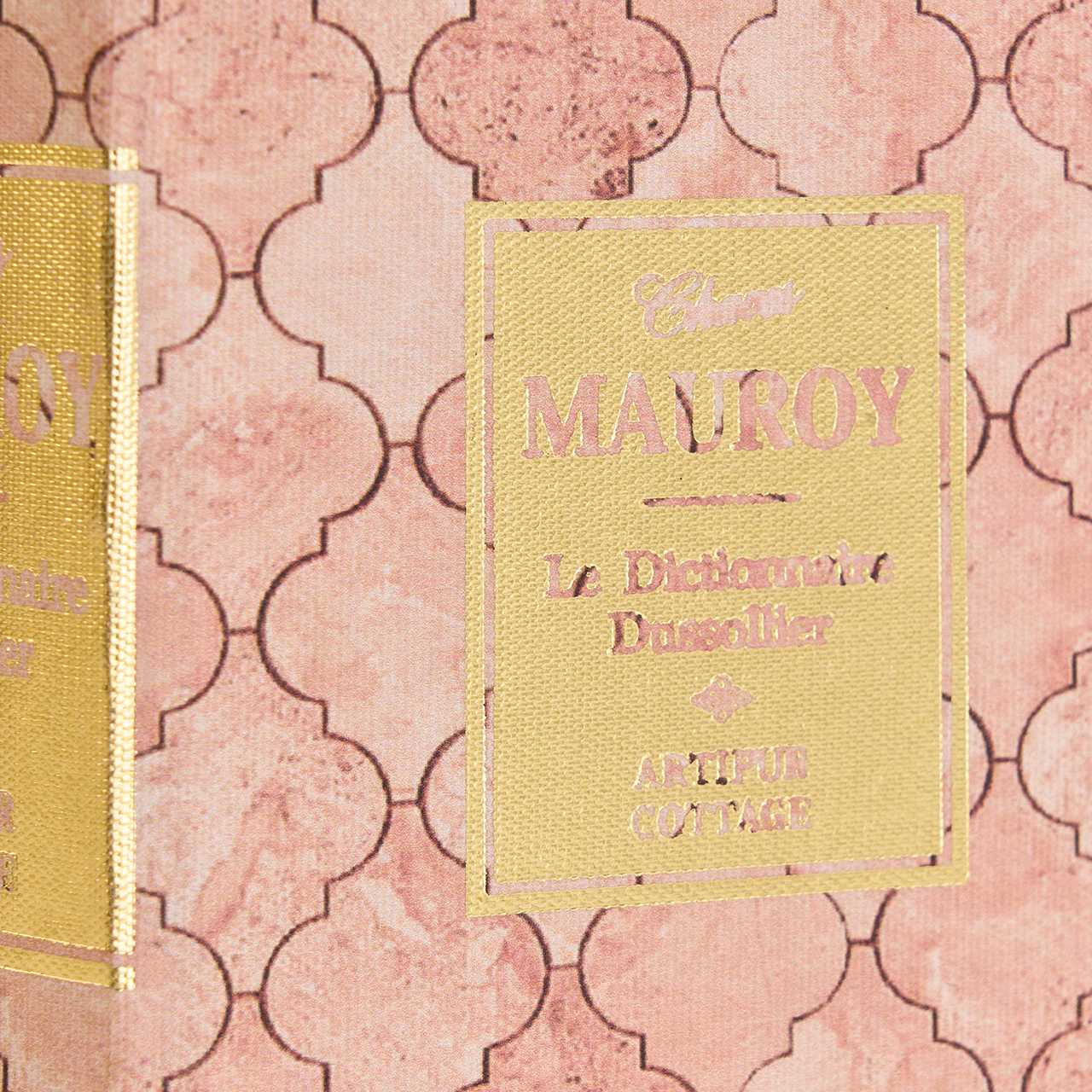 東京堂オリジナル　ブックボックスS　ピンク／モザイク　本型ケース　ディスプレイ　デコレーション素材　XY000010-002