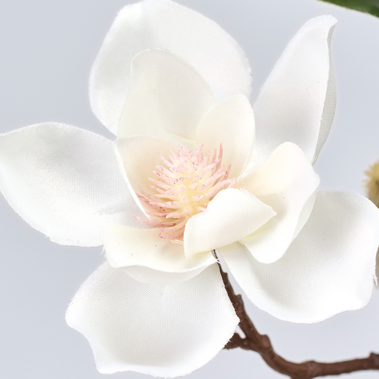 MAGIQ　マグノリアパルファン　ホワイト／ピンク　アーティフィシャルフラワー　造花　マグノリア　木蓮　FM001112-001