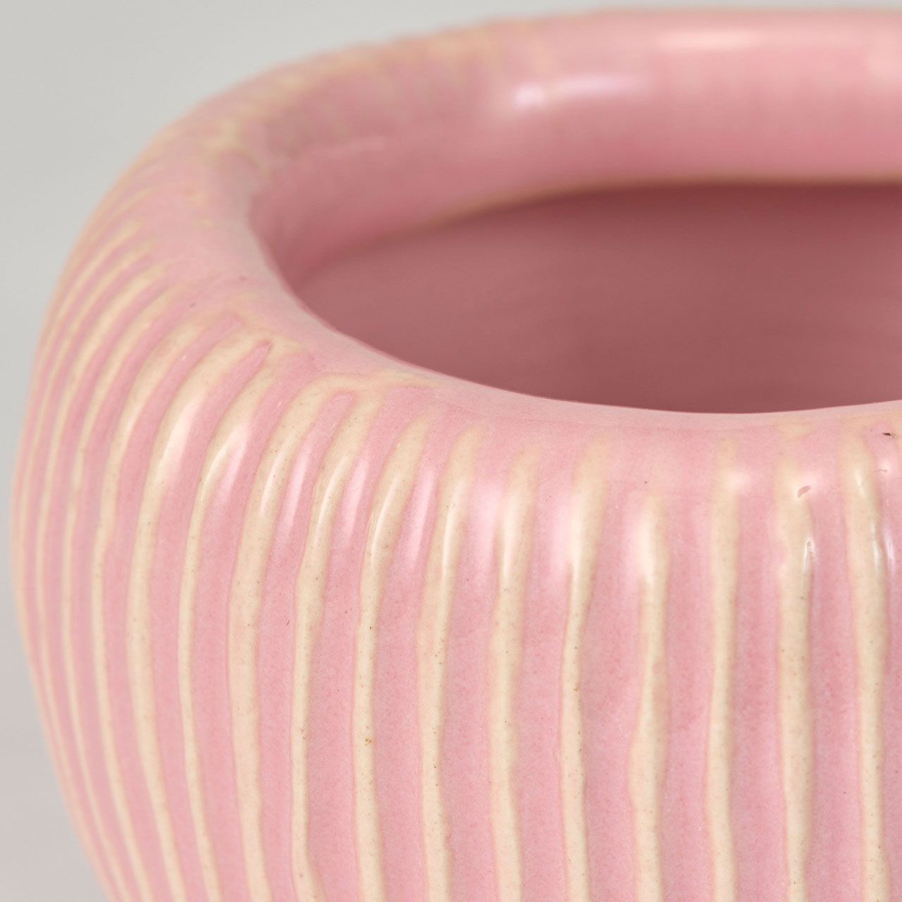 ポルテ　ピンク　花器　ベース　陶器　CX000593-002