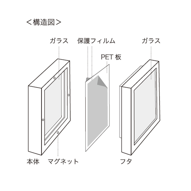 【完売品】クレイ　エルビエ　30L14W5H　ブラック　フローティングフレーム　デコフレーム　CC680822-80