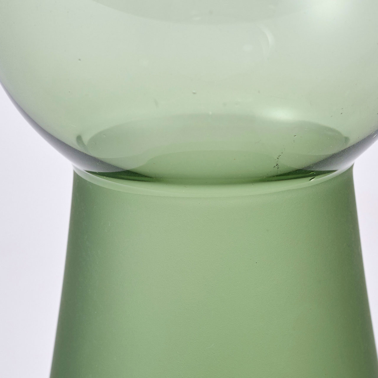 クレイ　teruteru　7φ14H　グリーン　花瓶　一輪挿し　ガラス　花器　ベース　CC777698-481