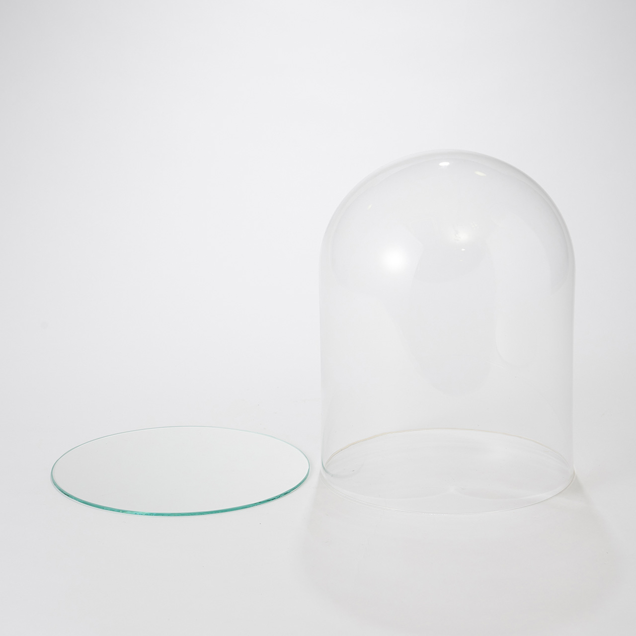 ドームグラス20×25　（丸板ガラス付き）　花器　ガラスドーム　GLT37161
