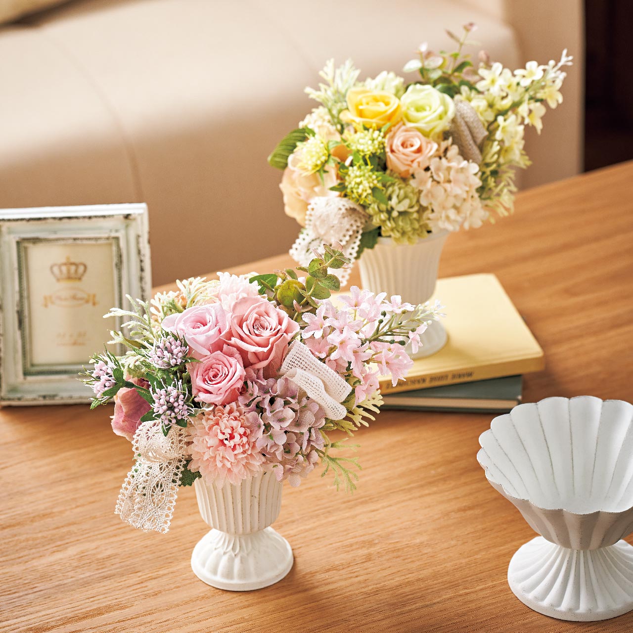 マイフラ】 通販/アンティークブリキポット 8.5 ホワイト 花器 KA540006-00W ブリキ(ホワイト):  花器・花瓶・フレーム・天然素材ベース/全国にMAGIQ、花器、花資材などをお届けします。