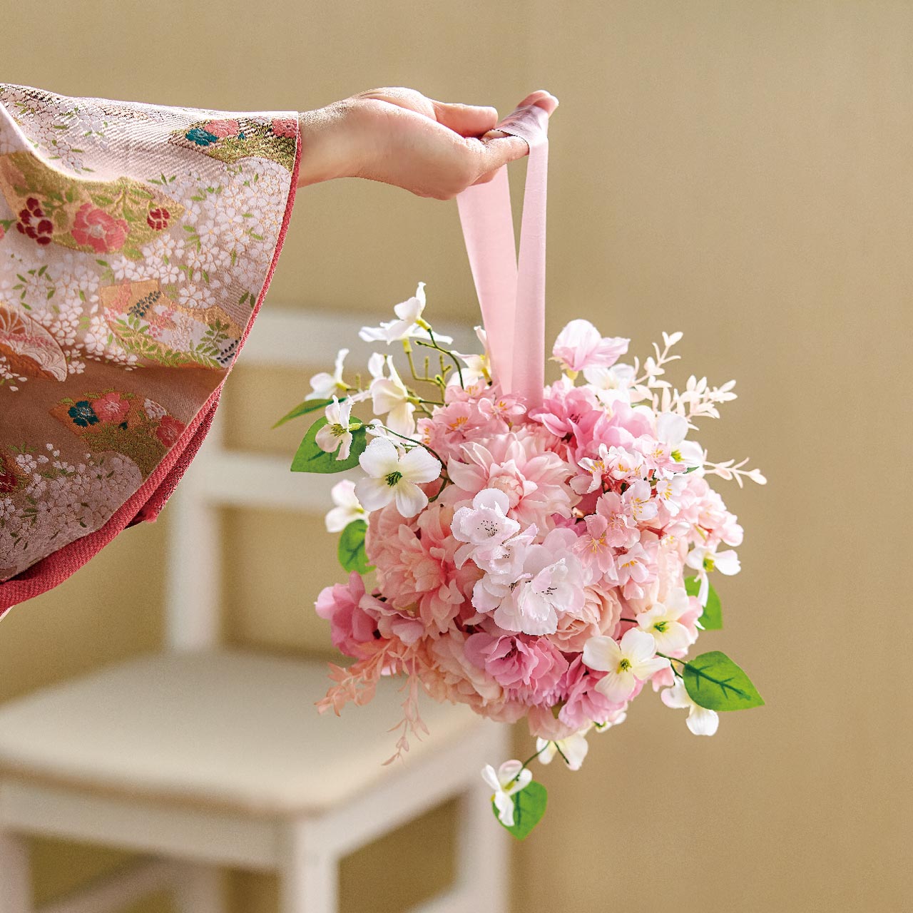 【今季完売】MAGIQ　山桜 ピック　ピンク　アーティフィシャルフラワー　造花　FM008648-002　サクラ