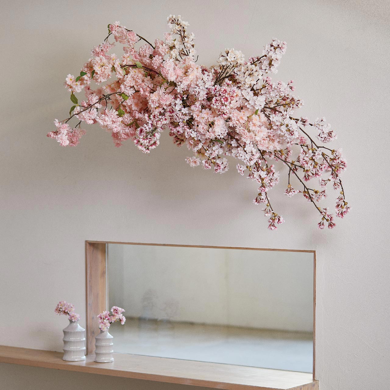 MAGIQ　かすみ八重桜　ライトピンク　アーティフィシャルフラワー　造花　さくら　FM300329