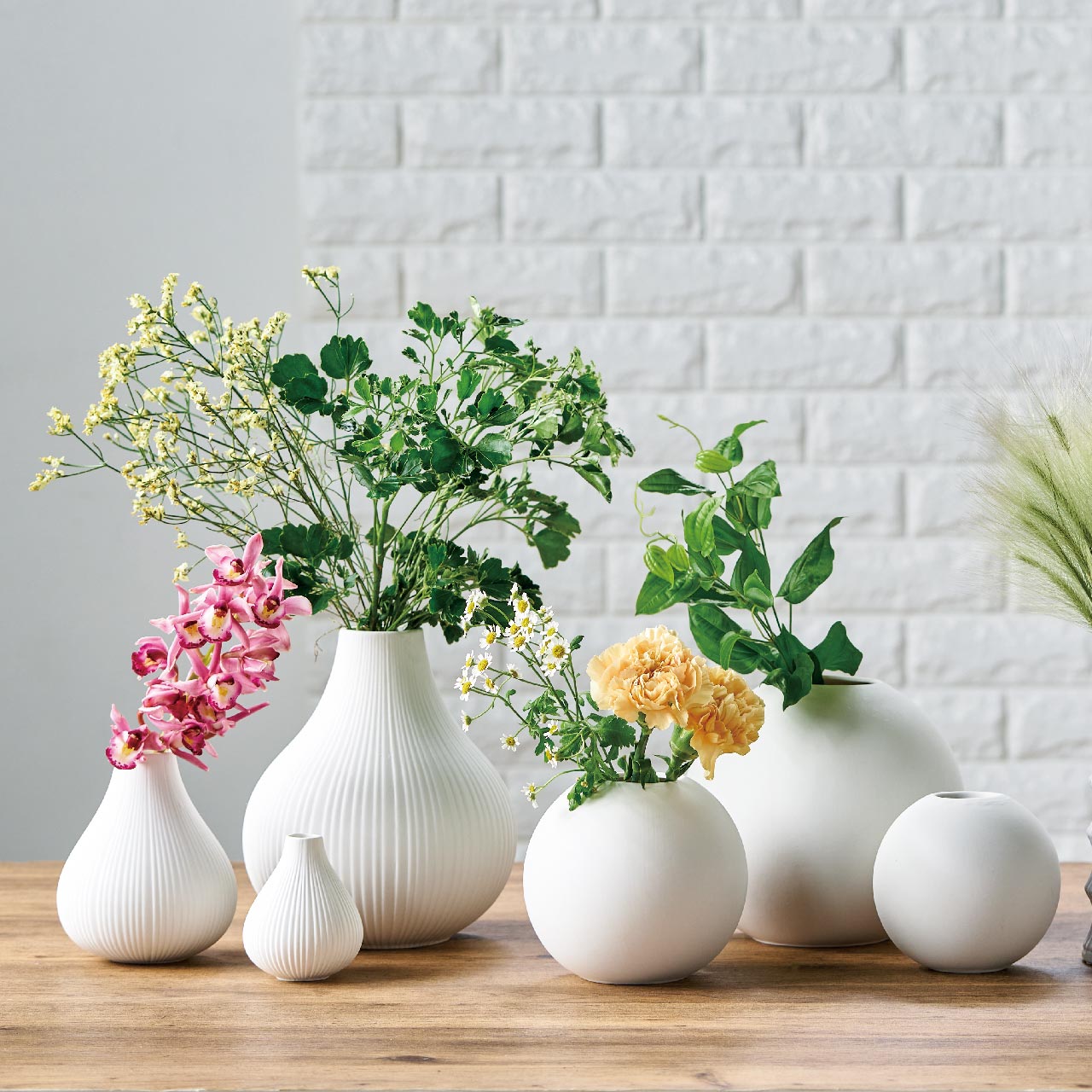 SEVA　ポム11　ホワイト　花瓶　花器　陶器　GW000423-001