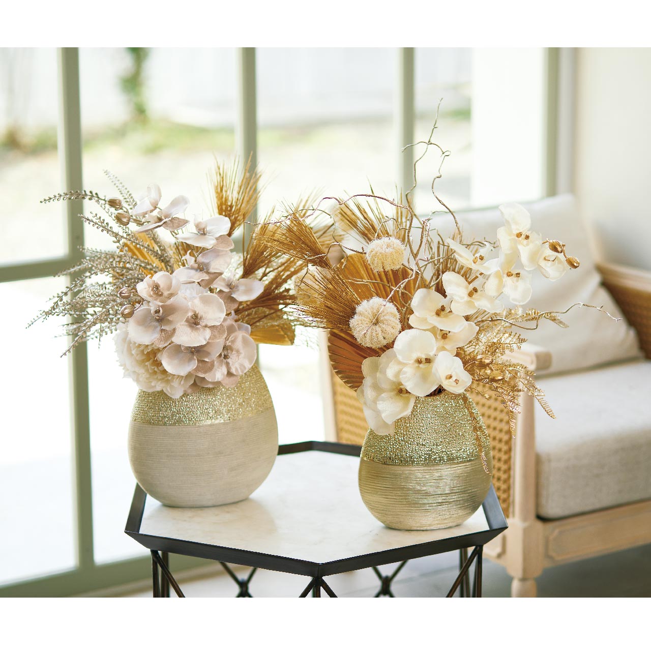 マイフラ】 通販/クレイ グランサークル S ゴールド 花器 陶器 花瓶 CA000151-018(ゴールド): 花器・花瓶・フレーム・天然素材ベース /全国にMAGIQ、花器、花資材などをお届けします。