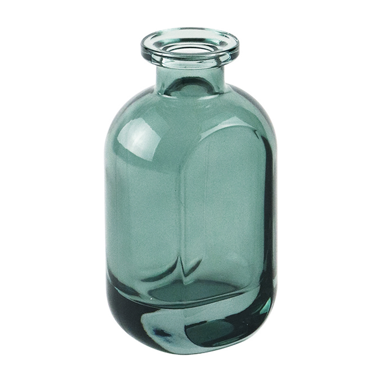 ボッティーリア　グリーン　花瓶　花器　6コ入(748円/1コあたり)　ガラス　KF0GL750-00G