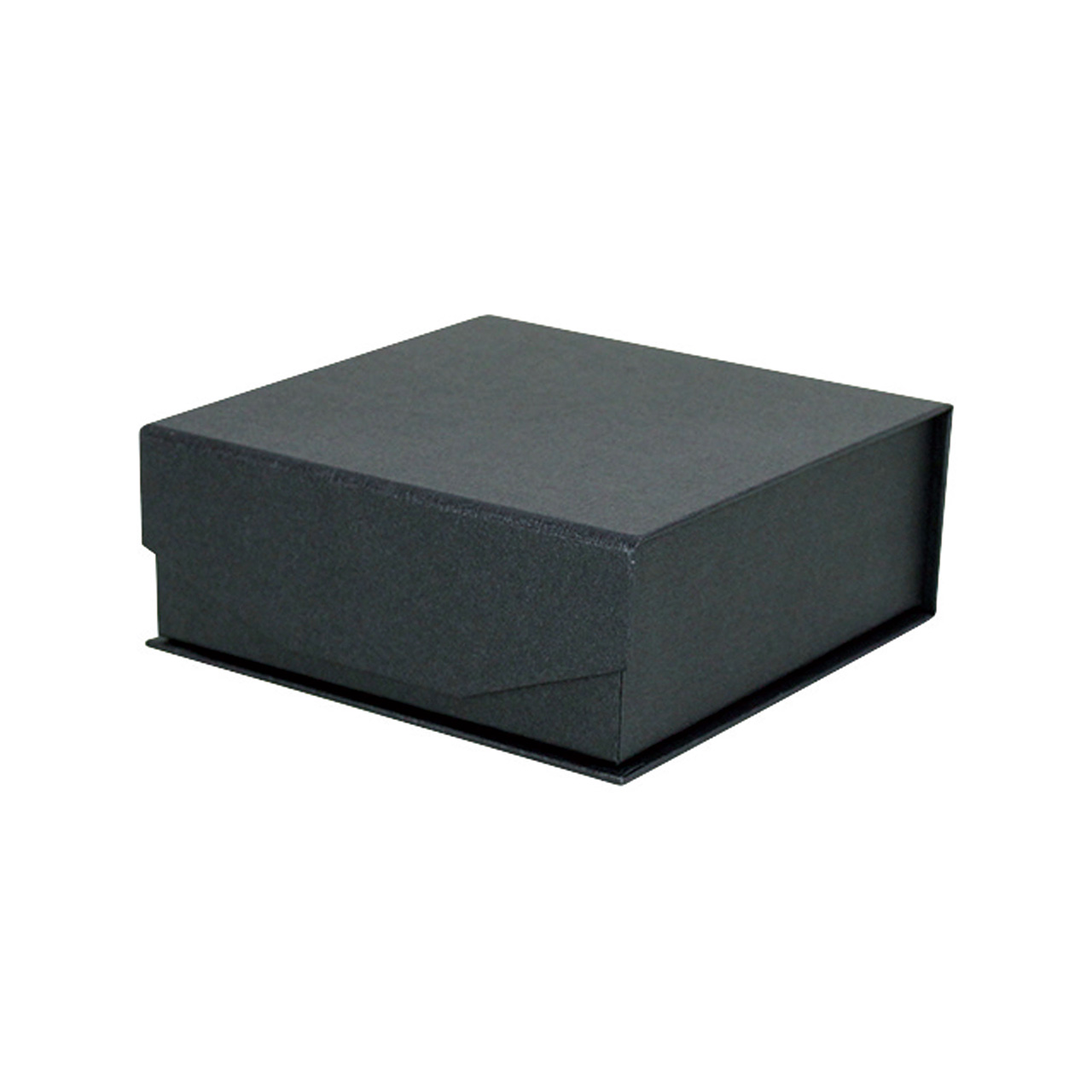 クロス調マグネットボックス　スクエア　S　ブラック　花器　ベース　紙素材　ギフトボックス　KJ0FC678
