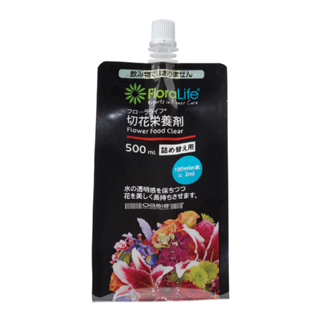 フローラライフ切花栄養剤　一般消費者用500ml詰替　フラワー資材　切り花栄養剤　SJ022022
