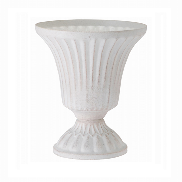 マイフラ】 通販/アンティークブリキポット 8.5 ホワイト 花器 KA540006-001 ブリキ(ホワイト): 花器・花瓶・フレーム・天然素材ベース /全国にMAGIQ、花器、花資材などをお届けします。