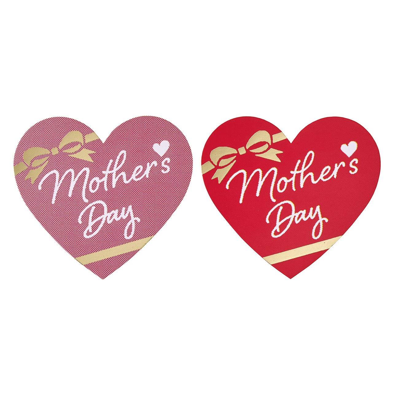 母の日シール　Mother's Day　ピンク＆レッド　50コ入　包装資材　パッケージ　シール　ZS0MS746