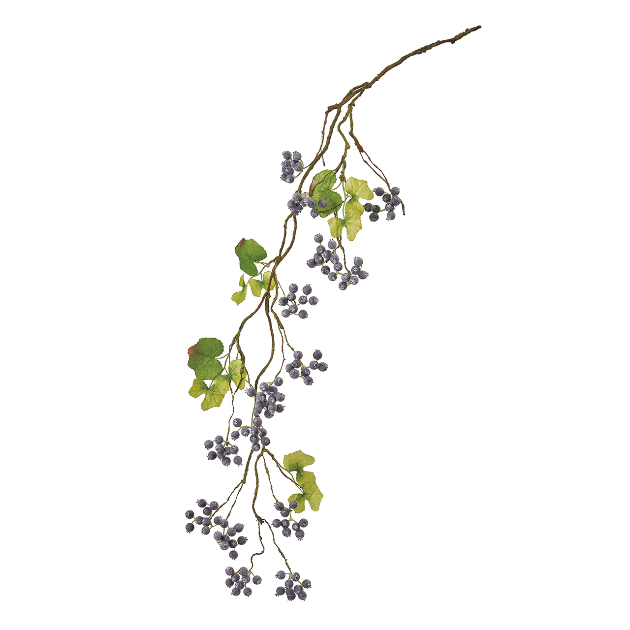 MAGIQ　スモークベリーロングツイッグ　ブルー　アーティフィシャルフラワー　造花　実付き枝もの　FM007591