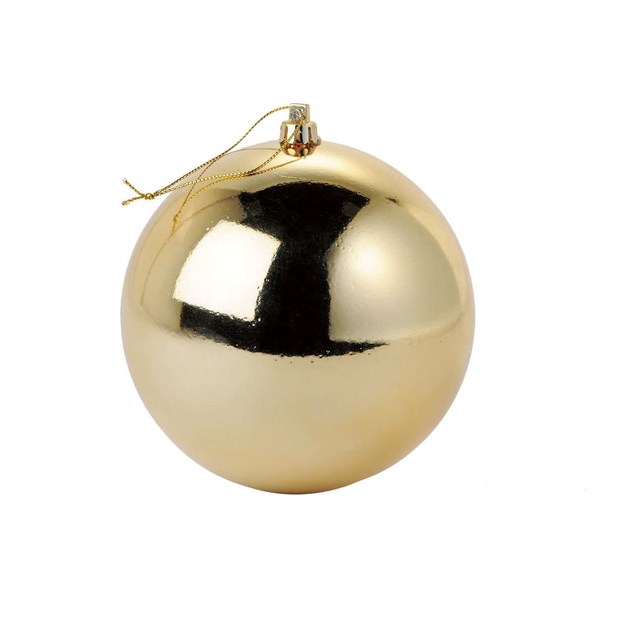 【今季完売】メッキボール125　ゴールド　クリスマスオーナメント　XB008125-018　1コ　クリスマスボール