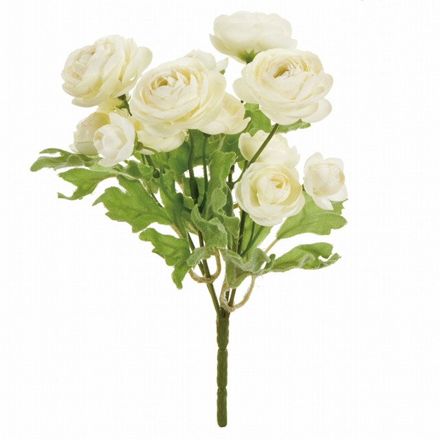 マイフラ】 通販/MAGIQ カレンラナン ブッシュ クリーム アーティフィシャルフラワー 造花 FM006069-001 ラナンキュラス(クリーム):  MAGIQ(アーティフィシャルフラワー 造花)/全国にMAGIQ、花器、花資材などをお届けします。