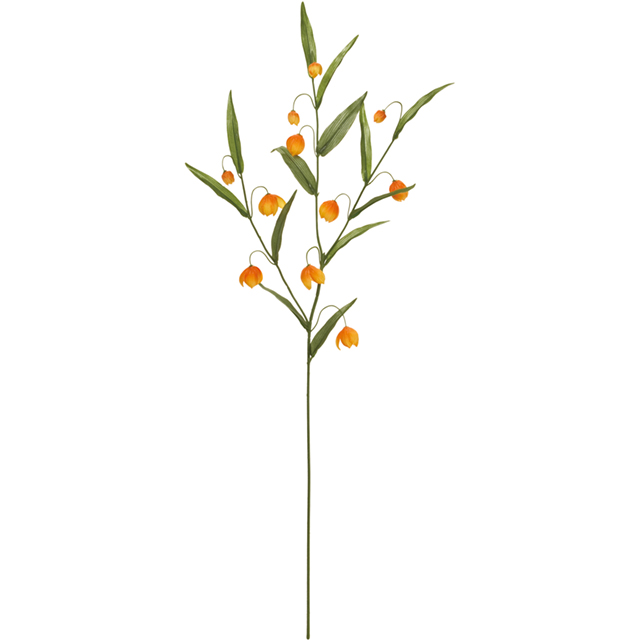 マイフラ 通販 Magiq サンダーソニア オレンジ アーティフィシャルフラワー 造花 Fm 小花 花径 約1 5 2 5 全長 約67cm オレンジ Magiq アーティフィシャルフラワー 造花 全国にmagiq 花器 花資材などをお届けします