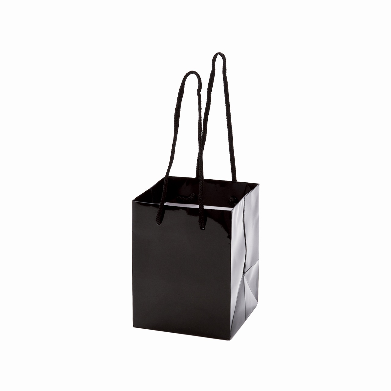 手提げ紙袋 ジョイ・ホワイト　JW-350　50枚梱包  サイズ：幅350×マチ230×丈350　アクリル紐（グリーン） - 3