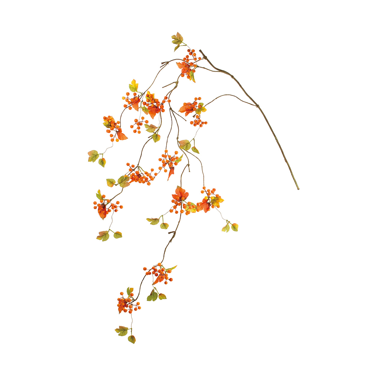 MAGIQ　オータムベリーツイッグ　オレンジ　アーティフィシャルフラワー　造花　実もの　FM000608-009