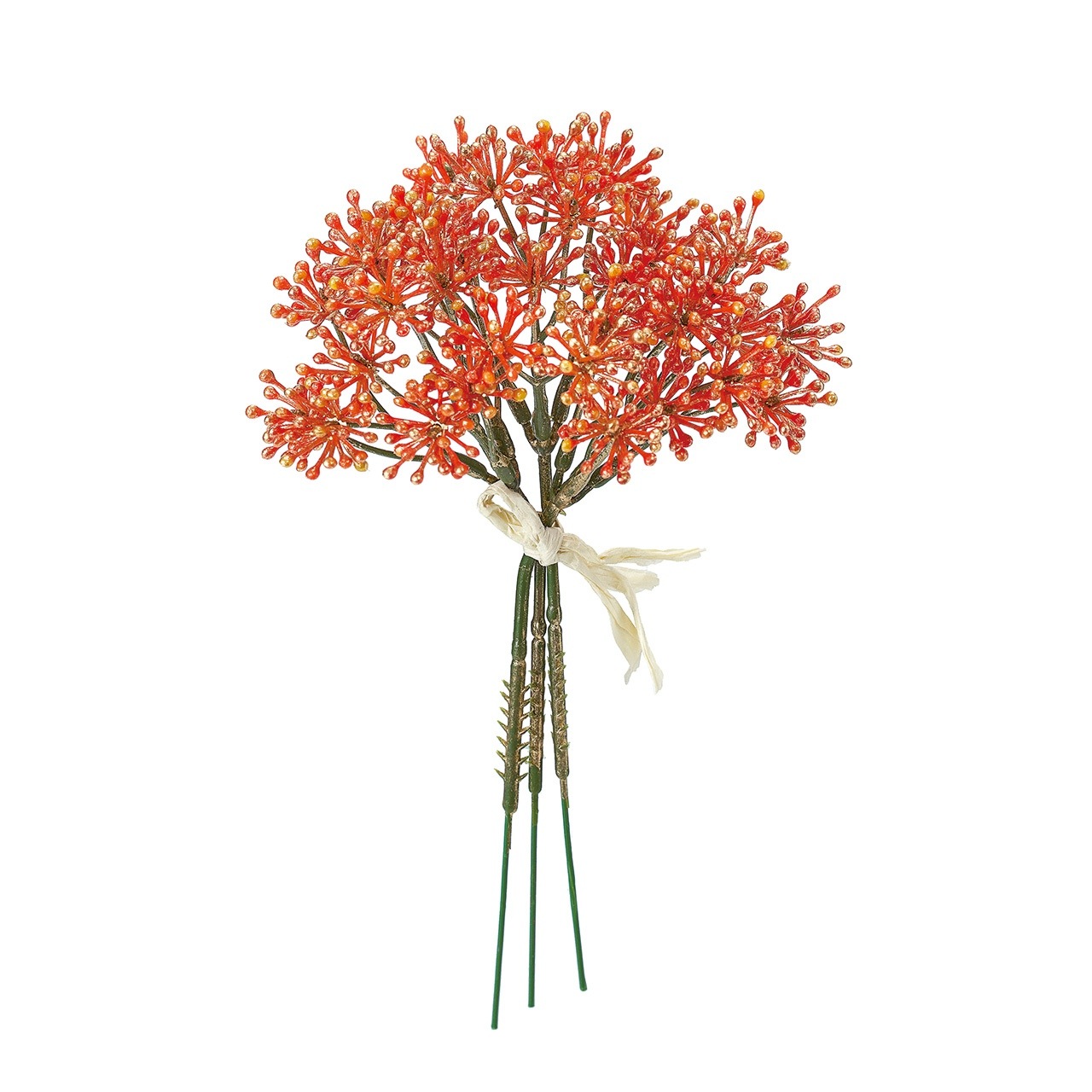 【完売品】MAGIQ　グロッシータイニーベリー　オレンジゴールド　アーティフィシャルフラワー　造花　実もの　FJ001580-009