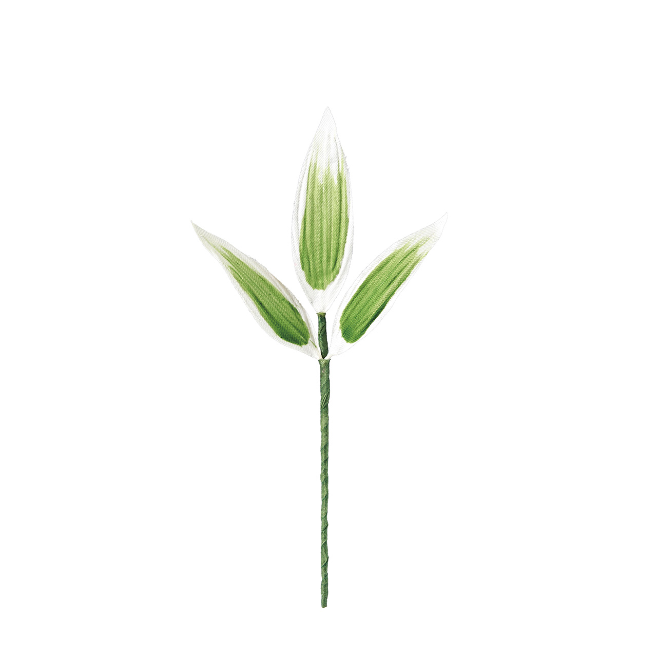 MAGIQ　豆笹　クリームグリーン　アーティフィシャルフラワー　造花　12本入　笹の葉　FA000874