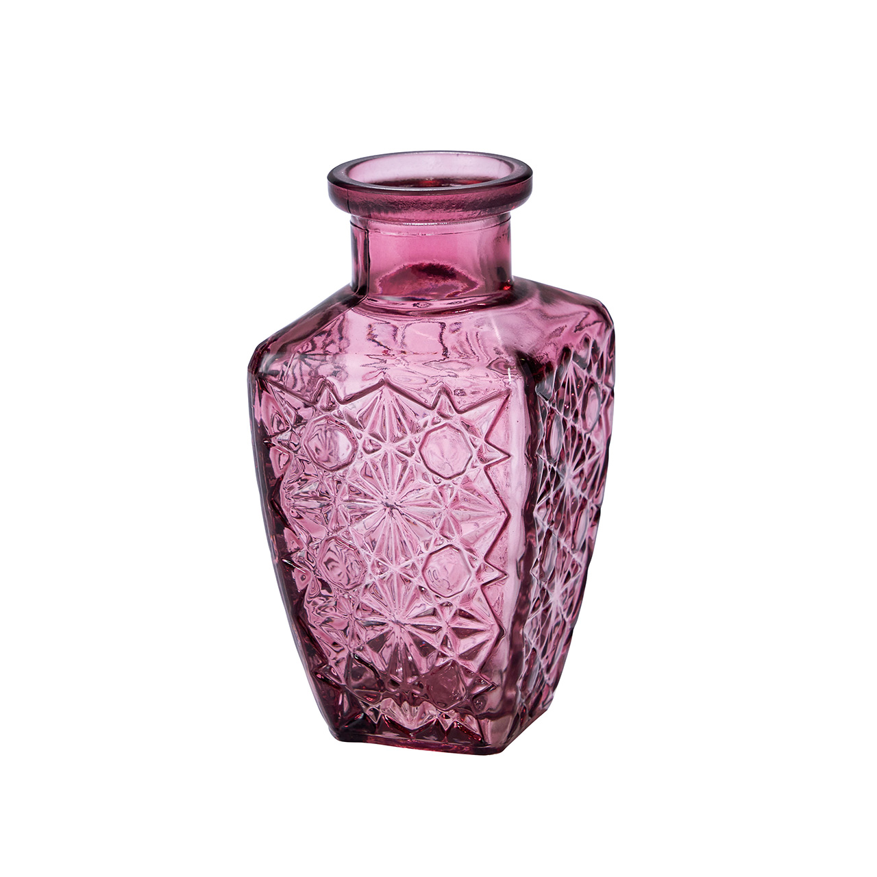 パルファン　パープル　花瓶　花器　4コ入　ガラス　インテリアベース　CX001407-017