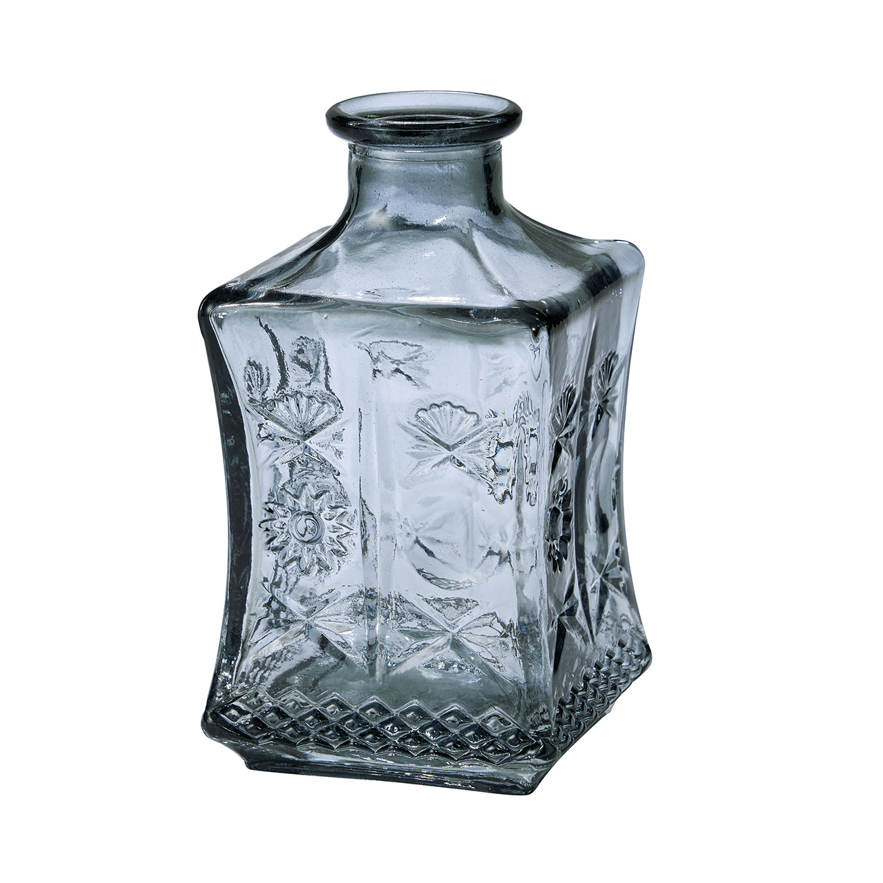 ランタン　グレー　花瓶　花器　4コ入　ガラス　インテリアベース　CX001408-015【スペシャルプライス】