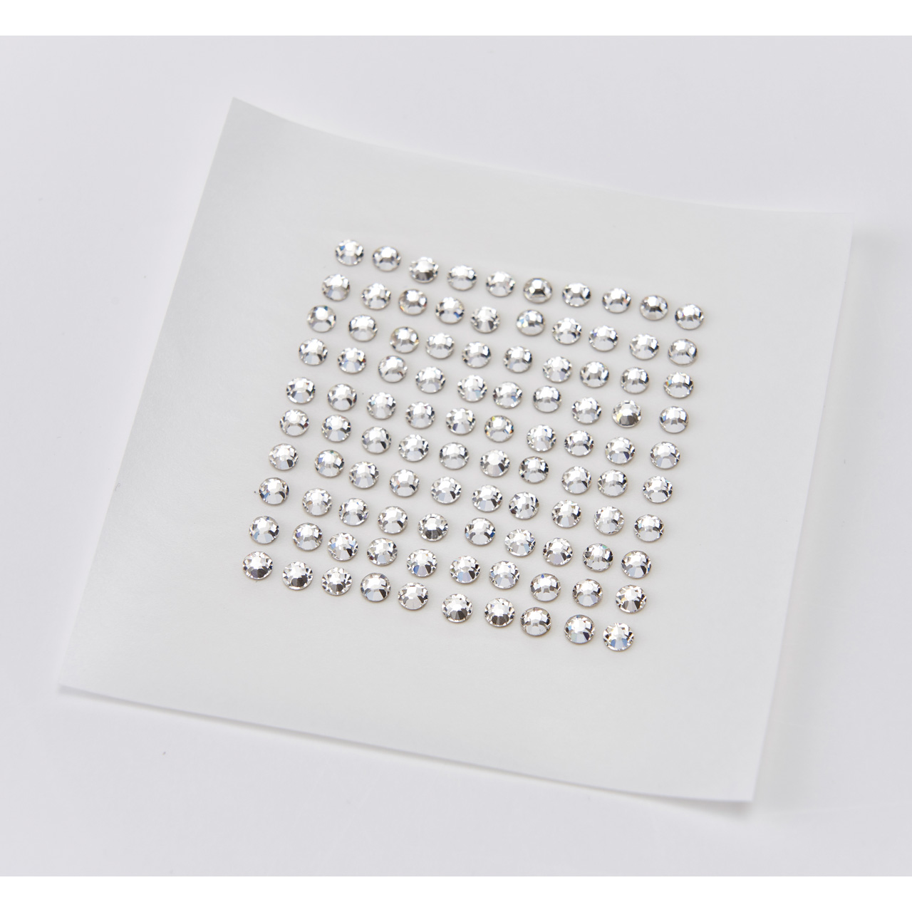 プレシオサ　クリスタルシート3mm　クリアクリスタル　100粒入　ラインストーン　ガラス　デコレーション素材　AB000503