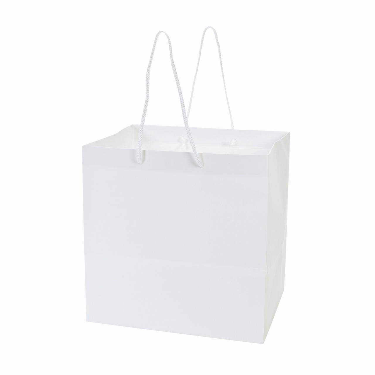 アレンジバッグM　白　5枚入　紙袋　フラワーアレンジメント用　手提げ袋　店舗用資材　SH000110-001