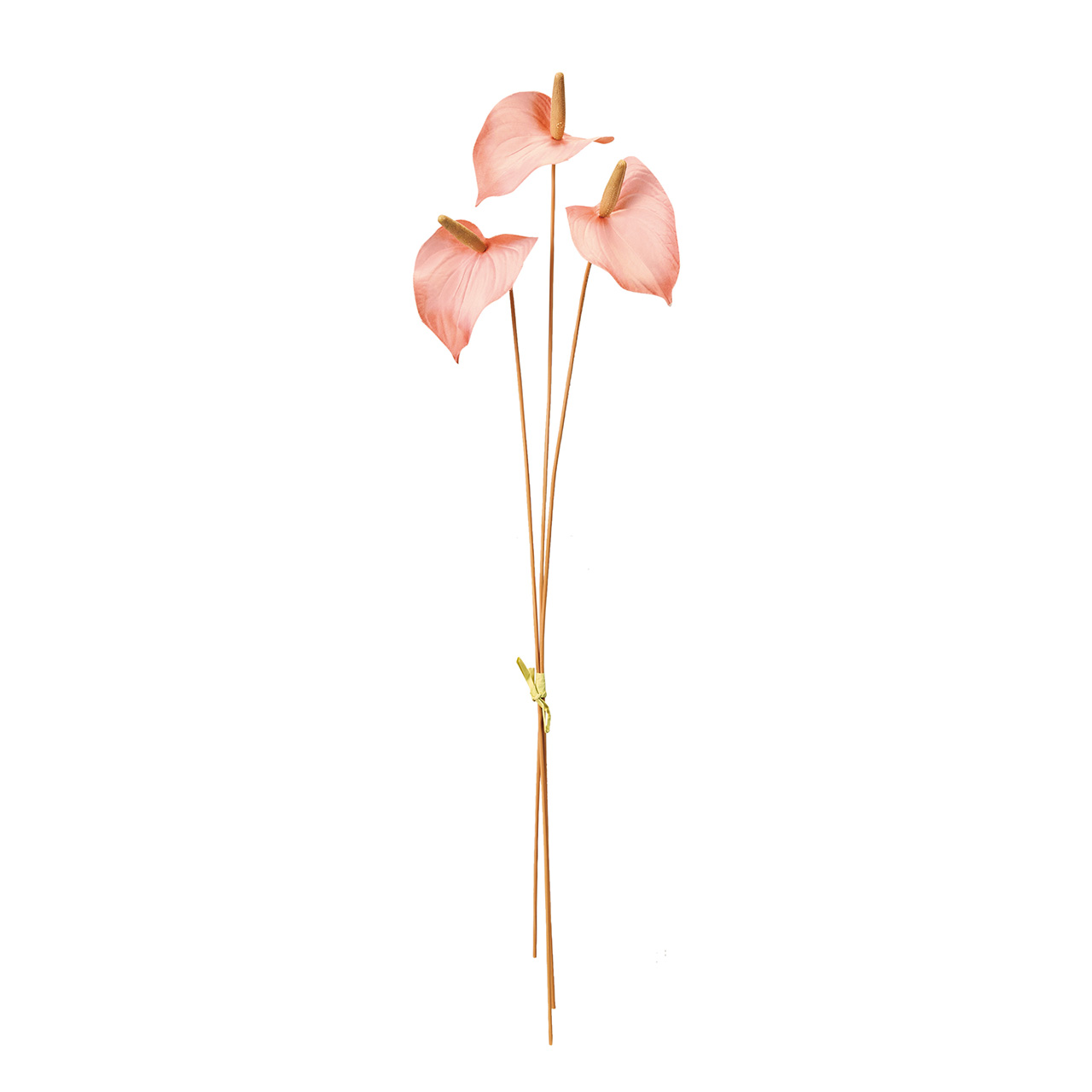 MAGIQ　サティナアンスリウムバンドル　ライトピンク　アーティフィシャルフラワー　造花　アンスリウム　FM000422-002