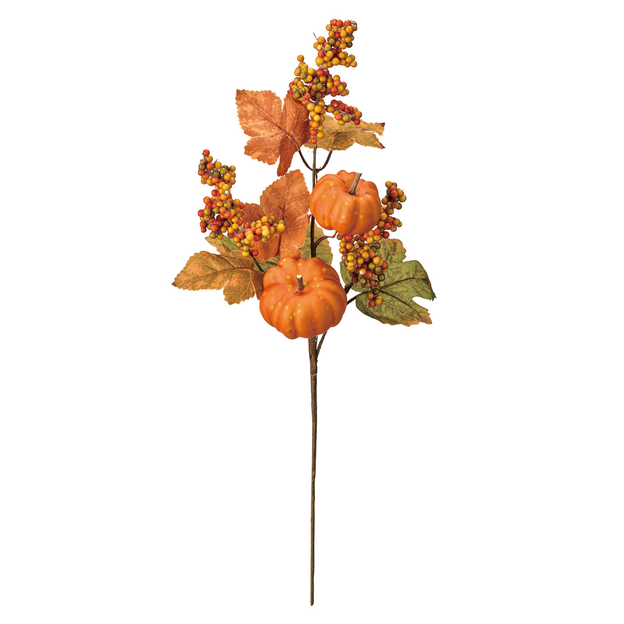 ナチュレパンプキンスプレー　アーティフィシャルフラワー　造花　実付き枝もの　HW001019