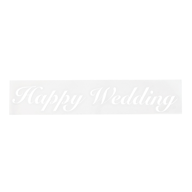 PFバルーン用転写シール　Happy Wedding　バルーンフラワー用　材料　ウェディング　GI000260