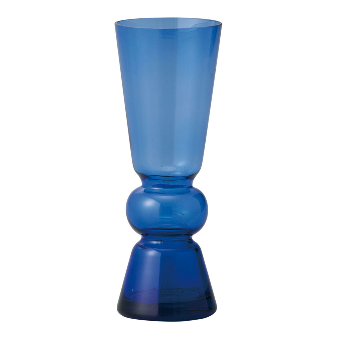 クレイ　valoa　7.5φ20H　AZURE BLUE　花瓶　ガラス　花器　ベース　CC777684-600
